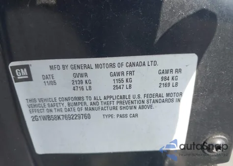 2009 Chevrolet Impala Lt z USA, uszkodzony, nr VIN 2G1WT57N791313900